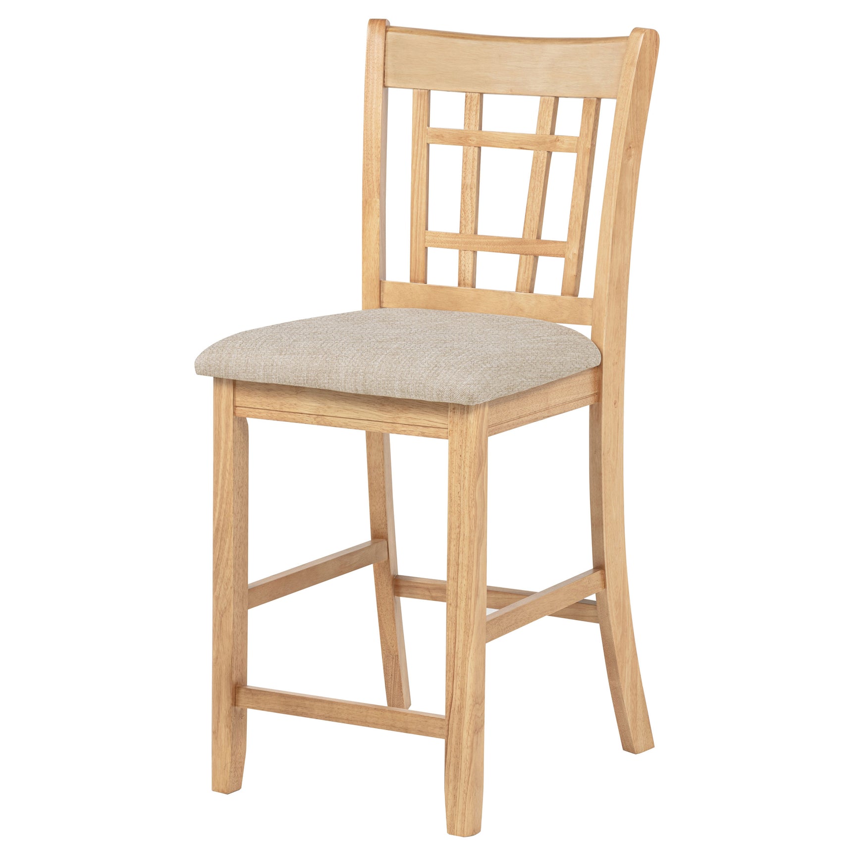 Lavon Linen/Light Oak Wood Counter Height Dining Chair (Set of 2) - Ornate Home