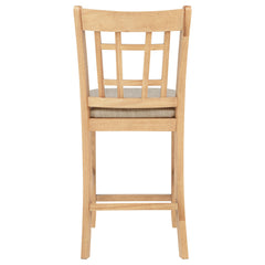 Lavon Linen/Light Oak Wood Counter Height Dining Chair (Set of 2) - Ornate Home