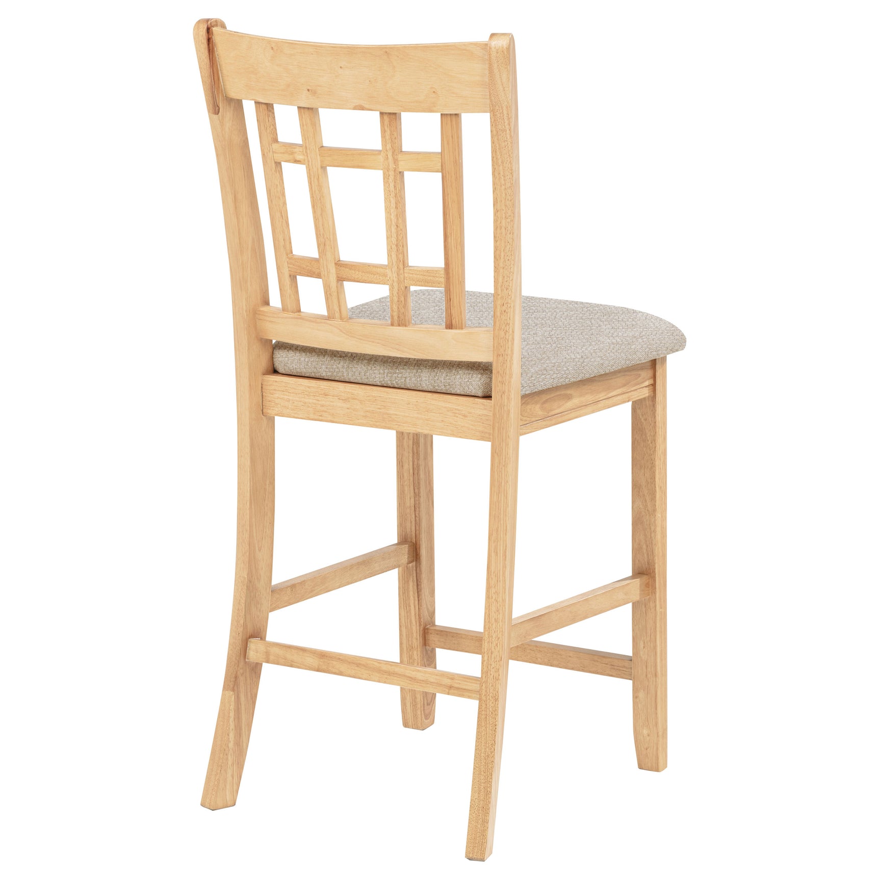 Lavon Linen/Light Oak Wood Counter Height Dining Chair (Set of 2) - Ornate Home