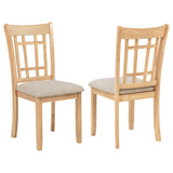 Lavon Linen/Light Oak Wood Dining Side Chair (Set of 2) - Ornate Home