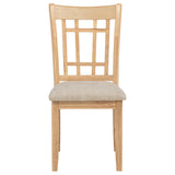 Lavon Linen/Light Oak Wood Dining Side Chair (Set of 2) - Ornate Home