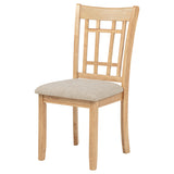 Lavon Linen/Light Oak Wood Dining Side Chair (Set of 2) - Ornate Home