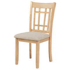 Lavon Linen/Light Oak Wood Dining Side Chair (Set of 2) - Ornate Home