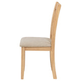 Lavon Linen/Light Oak Wood Dining Side Chair (Set of 2) - Ornate Home