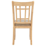 Lavon Linen/Light Oak Wood Dining Side Chair (Set of 2) - Ornate Home