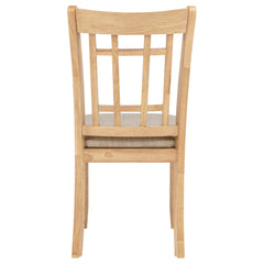 Lavon Linen/Light Oak Wood Dining Side Chair (Set of 2) - Ornate Home