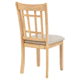 Lavon Linen/Light Oak Wood Dining Side Chair (Set of 2) - Ornate Home