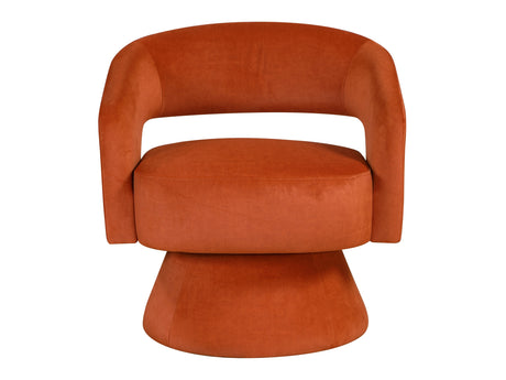 Lavon Orange Swivel Chair - Ornate Home