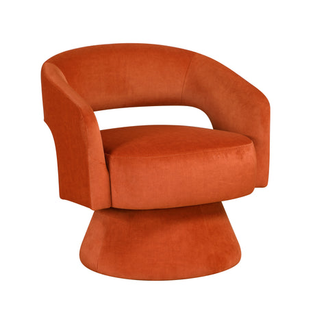 Lavon Orange Swivel Chair - Ornate Home