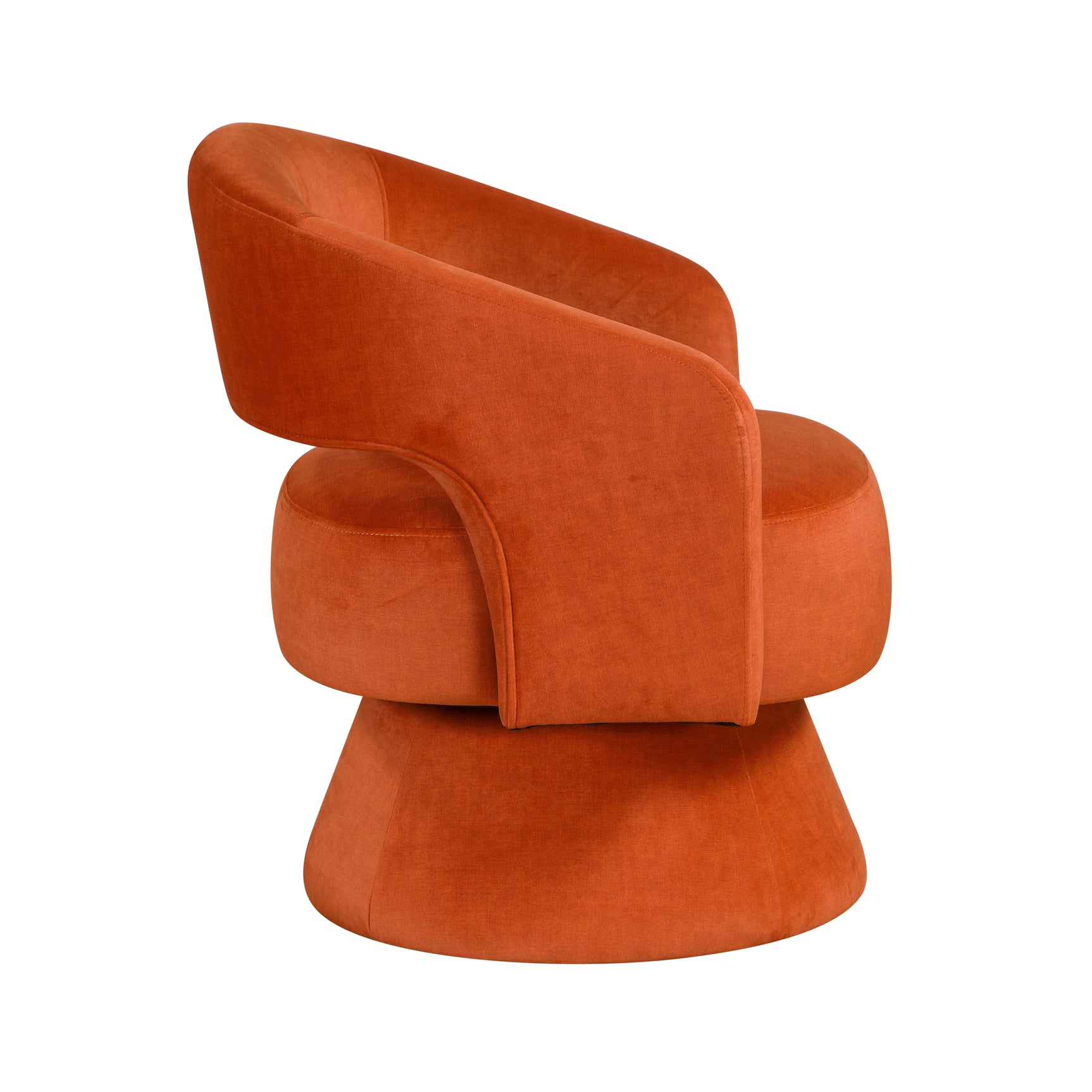 Lavon Orange Swivel Chair - Ornate Home