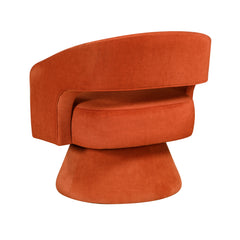Lavon Orange Swivel Chair - Ornate Home