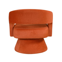 Lavon Orange Swivel Chair - Ornate Home