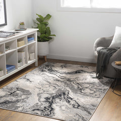 Lawigan Gray Marble Rug - Clearance - Ornate Home