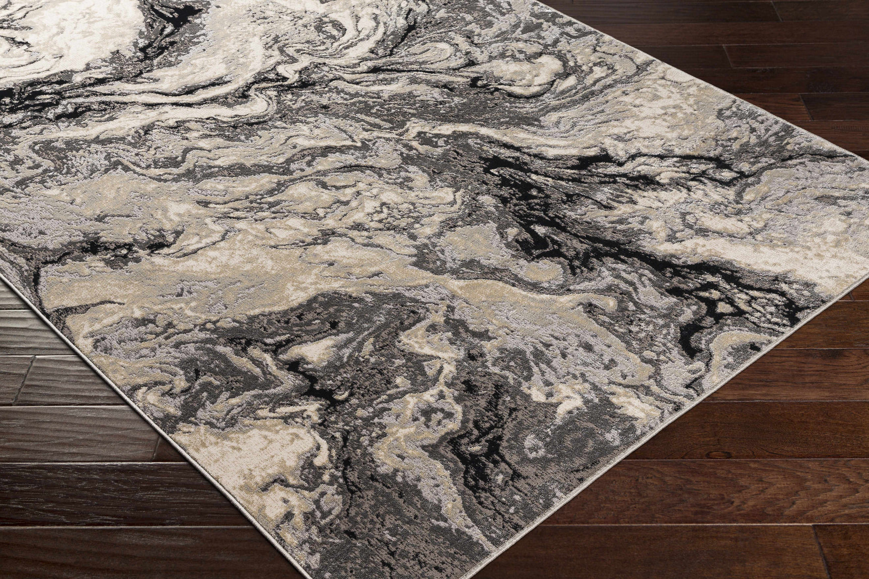 Lawigan Gray Marble Rug - Clearance - Ornate Home