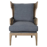 Lawrence Rattan Gray/Brown Accent Chair - Ornate Home