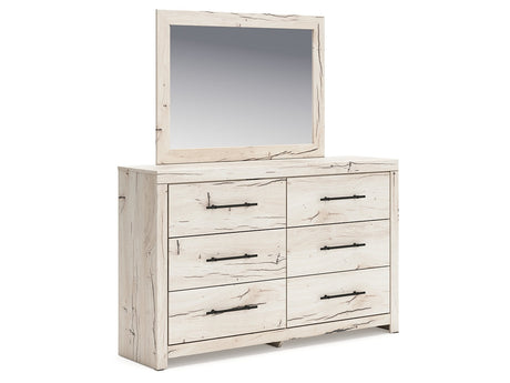 Lawroy Light Natural Dresser and Mirror - Ornate Home