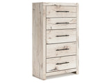 Lawroy Light Natural Five Drawer Chest - Ornate Home