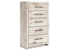 Lawroy Light Natural Five Drawer Chest - Ornate Home