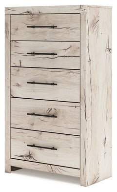 Lawroy Light Natural Five Drawer Chest - Ornate Home