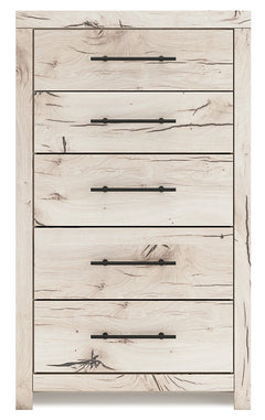 Lawroy Light Natural Five Drawer Chest - Ornate Home