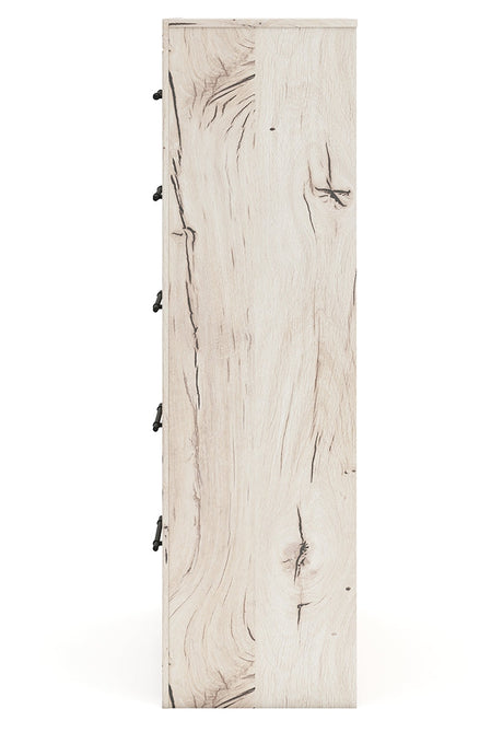 Lawroy Light Natural Five Drawer Chest - Ornate Home