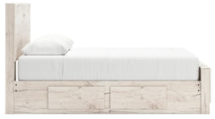 Lawroy Light Natural Full Panel Bed with 4 Storage - Ornate Home