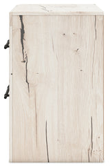 Lawroy Light Natural Full Panel Storage Bedroom Set with Dresser, Mirror and Nightstand - Ornate Home