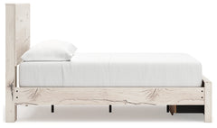 Lawroy Light Natural Full Panel Storage Youth Bed 2 Drawers - Ornate Home