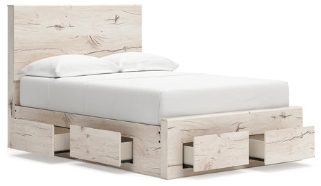 Lawroy Light Natural Full Panel Storage Youth Bed 6 Drawers - Ornate Home