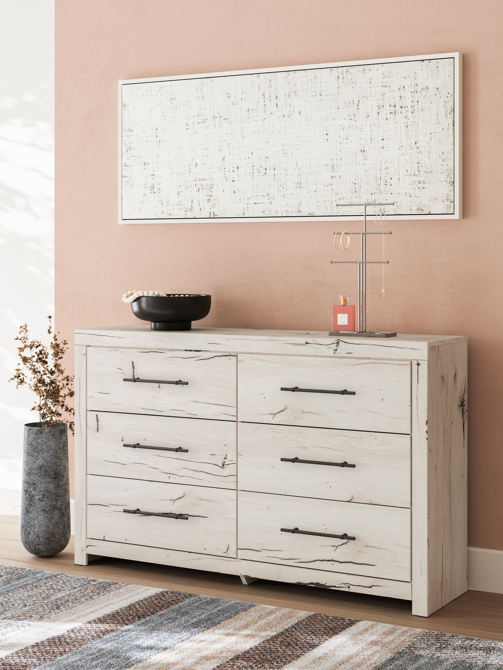 Lawroy Light Natural Full Storage Bedroom Set with Dresser and Nightstand (Online Special Price) - Ornate Home