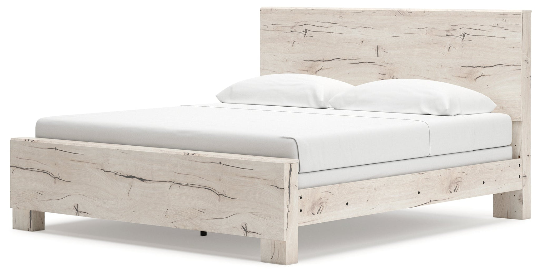 Lawroy Light Natural King Panel Bed - Ornate Home