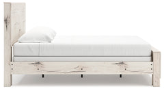 Lawroy Light Natural King Panel Bed - Ornate Home
