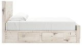 Lawroy Light Natural King Panel Bed with Storage (Online Special Price) - Ornate Home