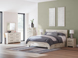 Lawroy Light Natural King Panel Bed with Storage (Online Special Price) - Ornate Home