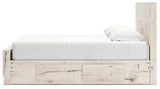 Lawroy Light Natural King Panel Bed with Storage (Online Special Price) - Ornate Home
