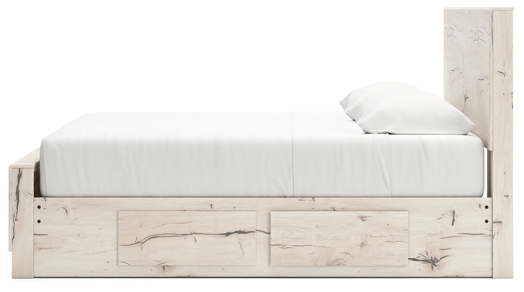 Lawroy Light Natural King Panel Bed with Storage (Online Special Price) - Ornate Home