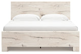 Lawroy Light Natural King Panel Bed with Storage - Ornate Home