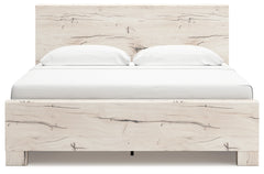 Lawroy Light Natural King Panel Bed with Storage - Ornate Home