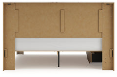 Lawroy Light Natural King Panel Bed with Storage - Ornate Home