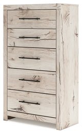 Lawroy Light Natural King Panel Bedroom Set with Dresser, Mirror, Chest and Nightstand (Online Special Price) - Ornate Home