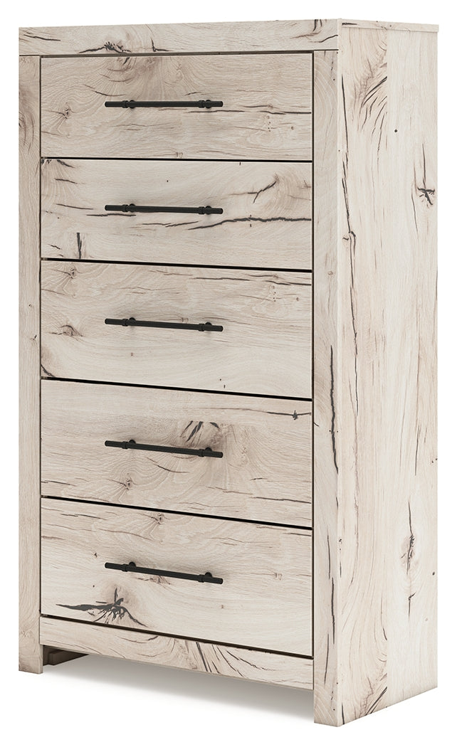 Lawroy Light Natural King Panel Bedroom Set with Dresser, Mirror, Chest and Nightstand (Online Special Price) - Ornate Home