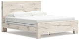 Lawroy Light Natural King Panel Bedroom Set with Dresser, Mirror, Chest and Nightstand (Online Special Price) - Ornate Home