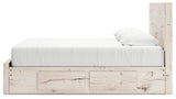 Lawroy Light Natural King Panel Storage Bed (Online Special Price) - Ornate Home