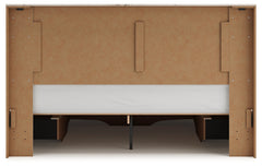 Lawroy Light Natural King Panel Storage Bed - Ornate Home