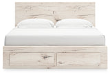 Lawroy Light Natural King Panel Storage Bed - Ornate Home