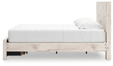 Lawroy Light Natural King Panel Storage Bed - Ornate Home