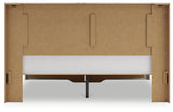 Lawroy Light Natural King Panel Storage Bed - Ornate Home