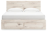 Lawroy Light Natural King Storage Bed & Dresser & Nightstand - Ornate Home