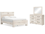 Lawroy Light Natural Queen Panel Bed & Dresser & Mirror (Online Special Price) - Ornate Home
