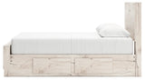 Lawroy Light Natural Queen Panel Bed with 4 Storage (Online Special Price) - Ornate Home